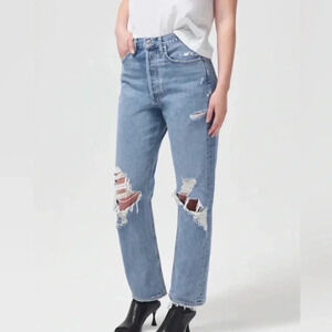 Agolde 90s mid rise straight leg  denim jeans